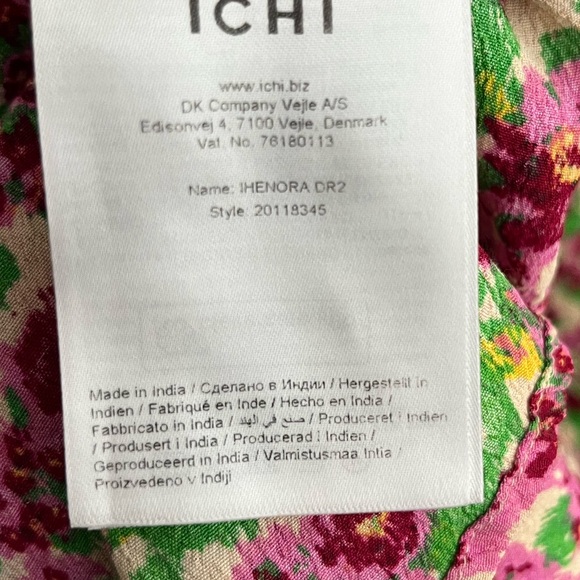 ICHI Enora Button Front Midi Dress - Picture 7 of 8